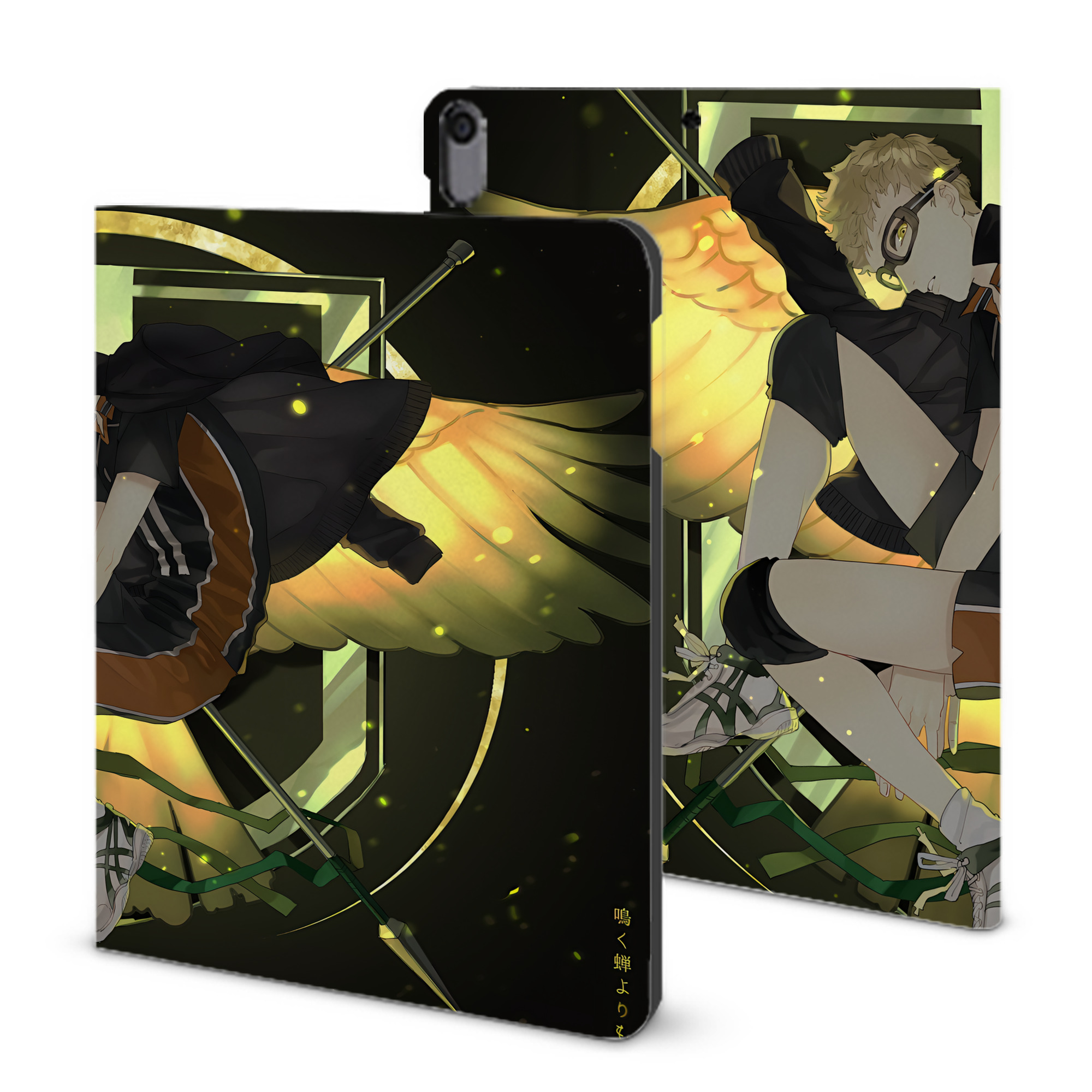 （画像用） ハイキュー!! Haikyu!! IPad ケース ブック型 PUレザー TPU 耐衝撃 軽量 薄型 ペン収納なし 全面保護 IPad 各モデル対応